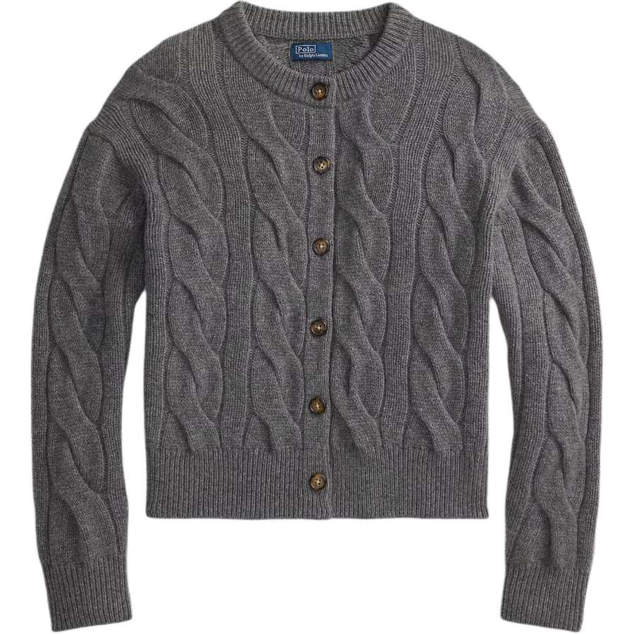 Polo Ralph Lauren Sweater Loose Fit Women's Flannel Heather Gray