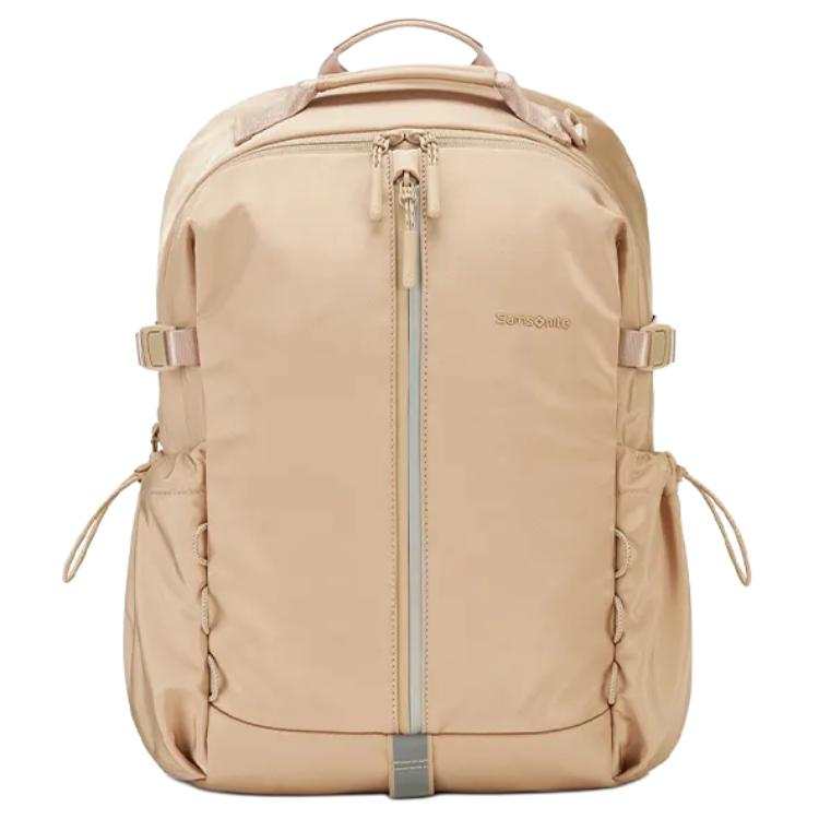 Samsonite SAMSONITE 40D Shimmery Crinkle Nylon Fabric Backpack Large Women's Light Brown