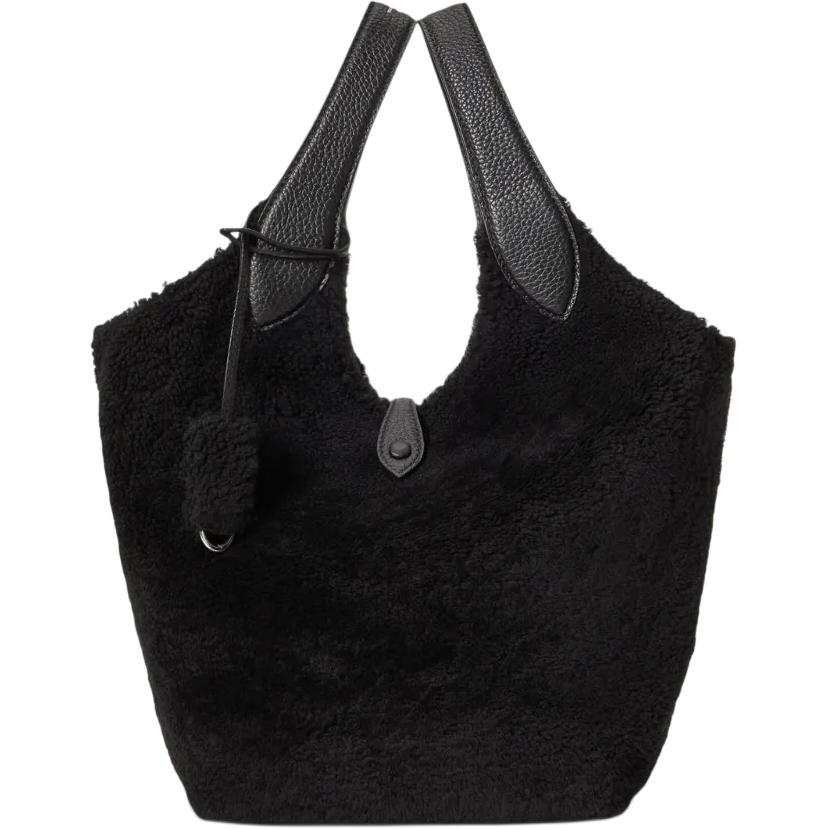 Polo Ralph Lauren Play shearling leather tote bag