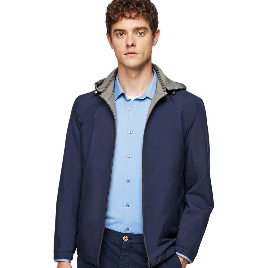 Hodo Jackets Men's Detachable Hood Moderate Reversible