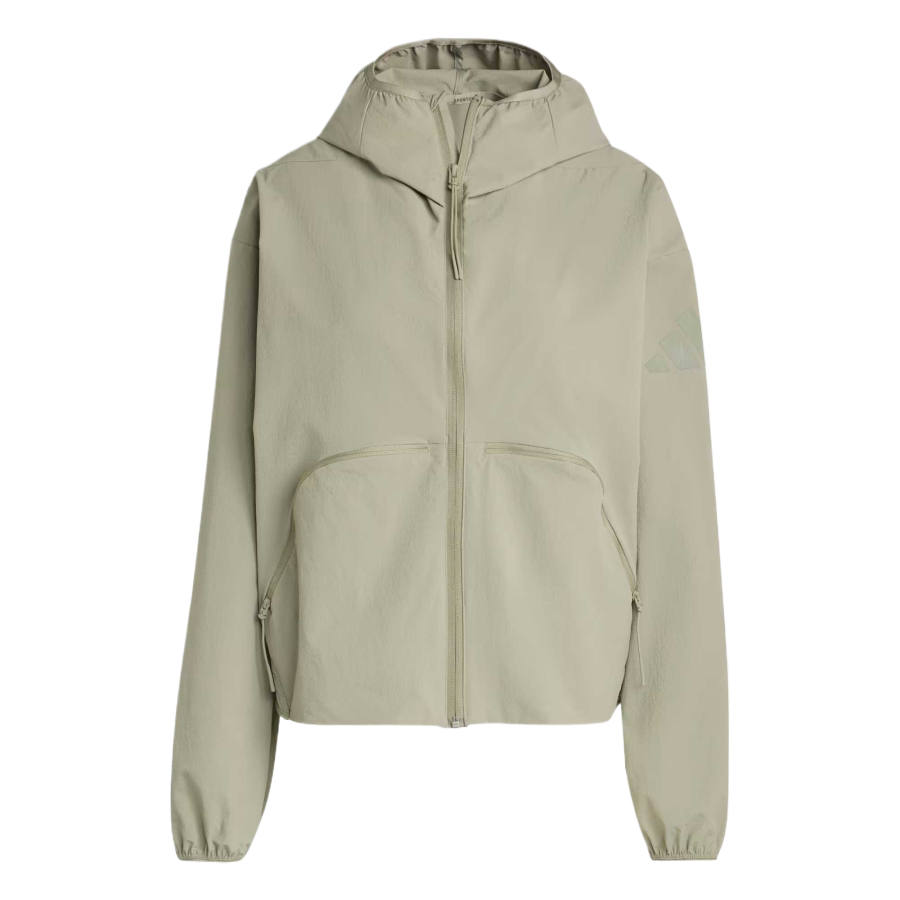 Adidas Adidas Trench Coats Women's Khaki Hooded Moderate