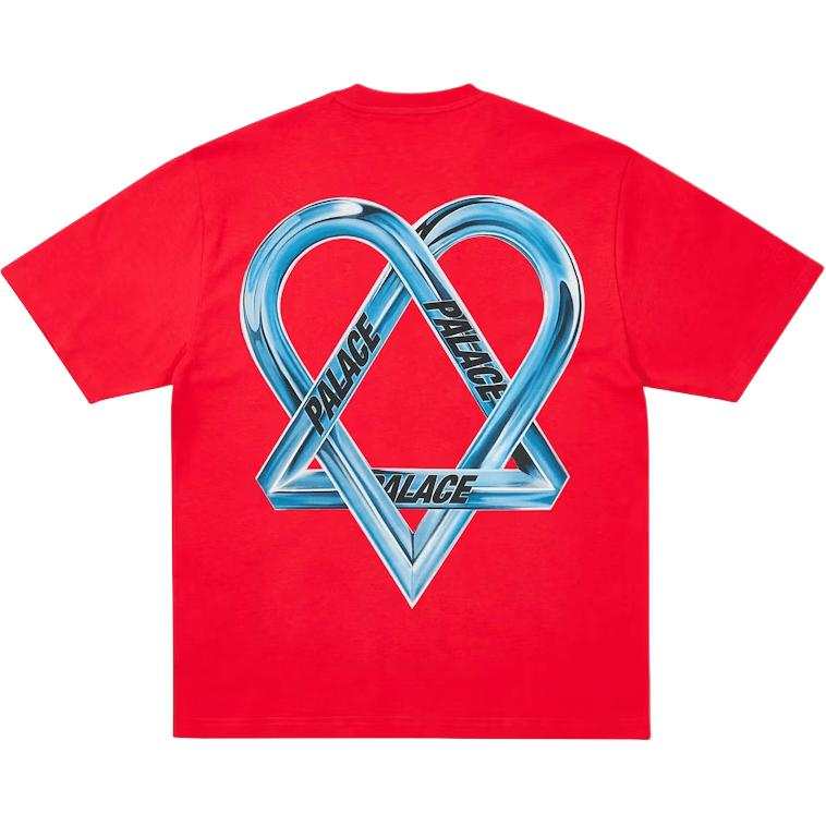 PALACE x HIM FW25 DROP4 TRI GRAM T SHIRT T Shirt Unisex Red