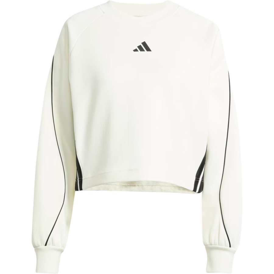 Adidas Adidas Clothing Sweatshirts Women's Ecru Crew Neck Moderate Regular