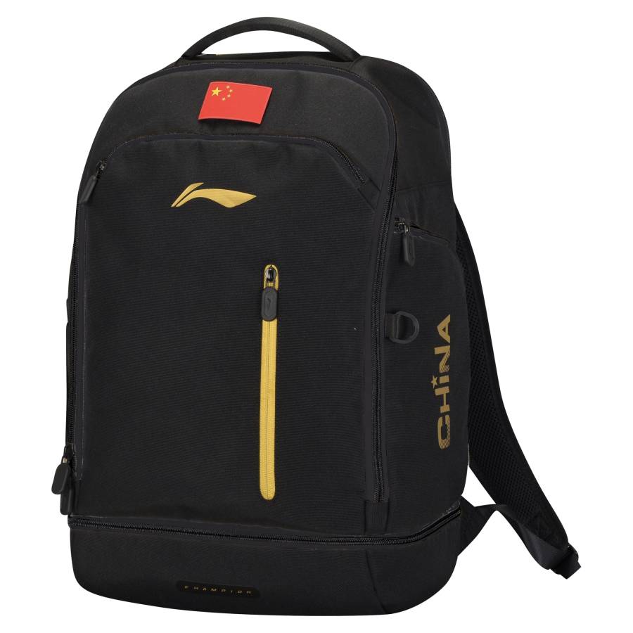 Li-Ning Li Ning Polyester Backpack Unisex Black