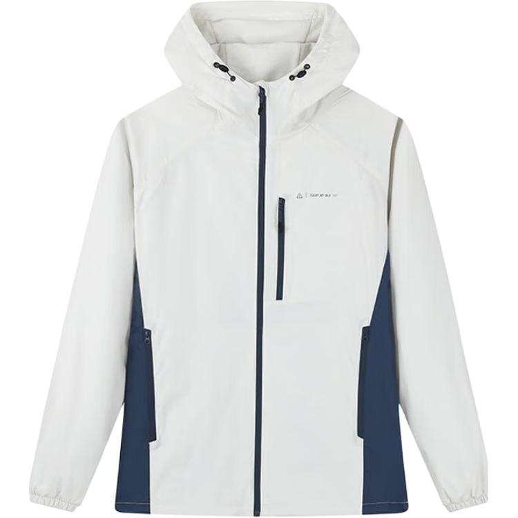 361° Jackets Unisex Light Apricot Camellia/Dark Gray Blue Hooded Moderate Other