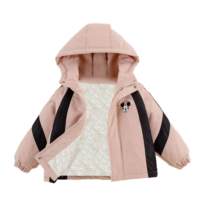 Disney Fashion Minimalist Style Versatile Comfortable Thermal Puffer Jacket Hooded