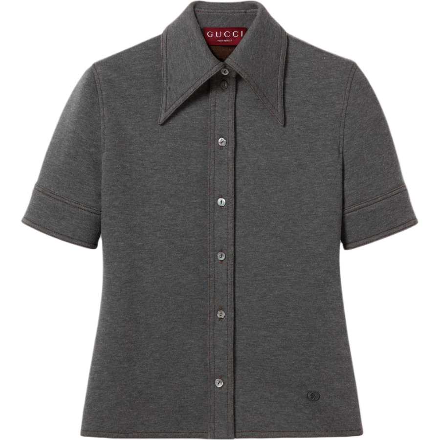 GUCCI Gucci button collar shirt