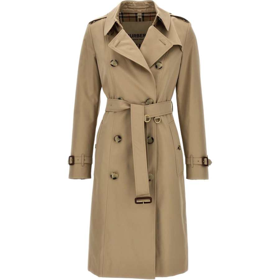 Burberry Kensington Heritage Double Breated Belted Trench Coat
