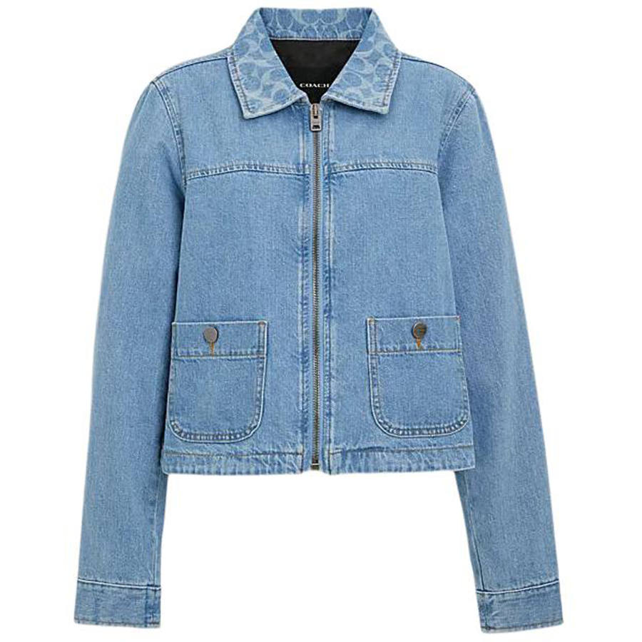 COACH COACH SS24 Denim Jacket Women's Light Washed
