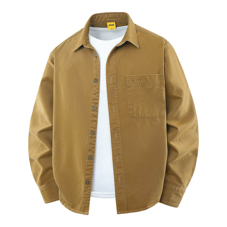 Jeep Jeep Shirts Men's Lapel Moderate Workwear