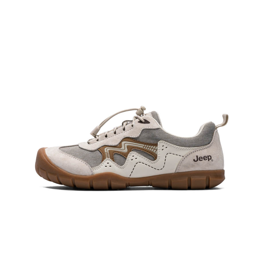 Jeep Textile, Synthetic Leather Slip Resistant Lightweight Non slip Lightweight Low top Casual Shoes Women's