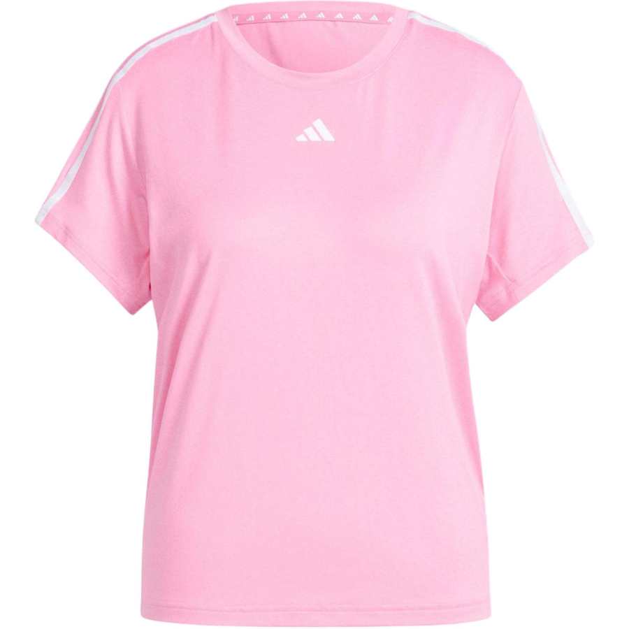 Adidas Adidas T Shirts Women's Pink Crew Neck Moderate Straight Fit