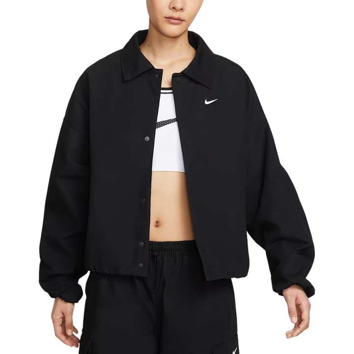 Nike Nike Swoosh Jackets Women's Black Lapel Moderate Other