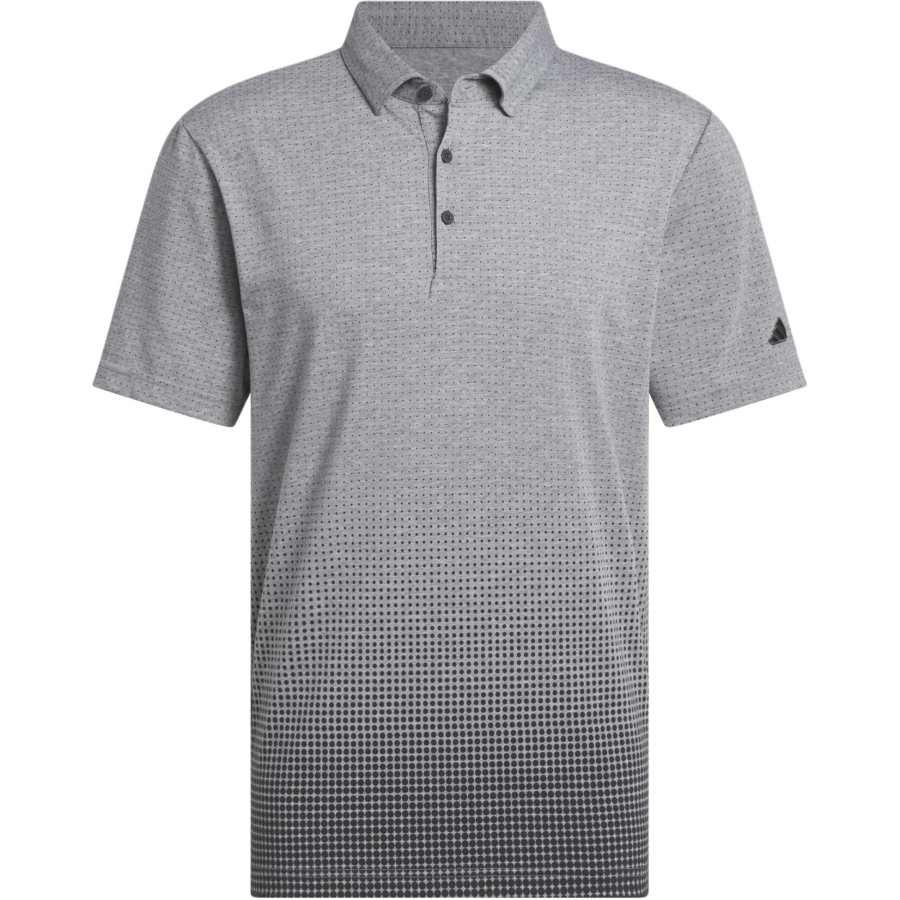 Adidas Adidas Clothing Polo Shirts Men's Charcoal Gray Polo Collar Moderate Straight Fit