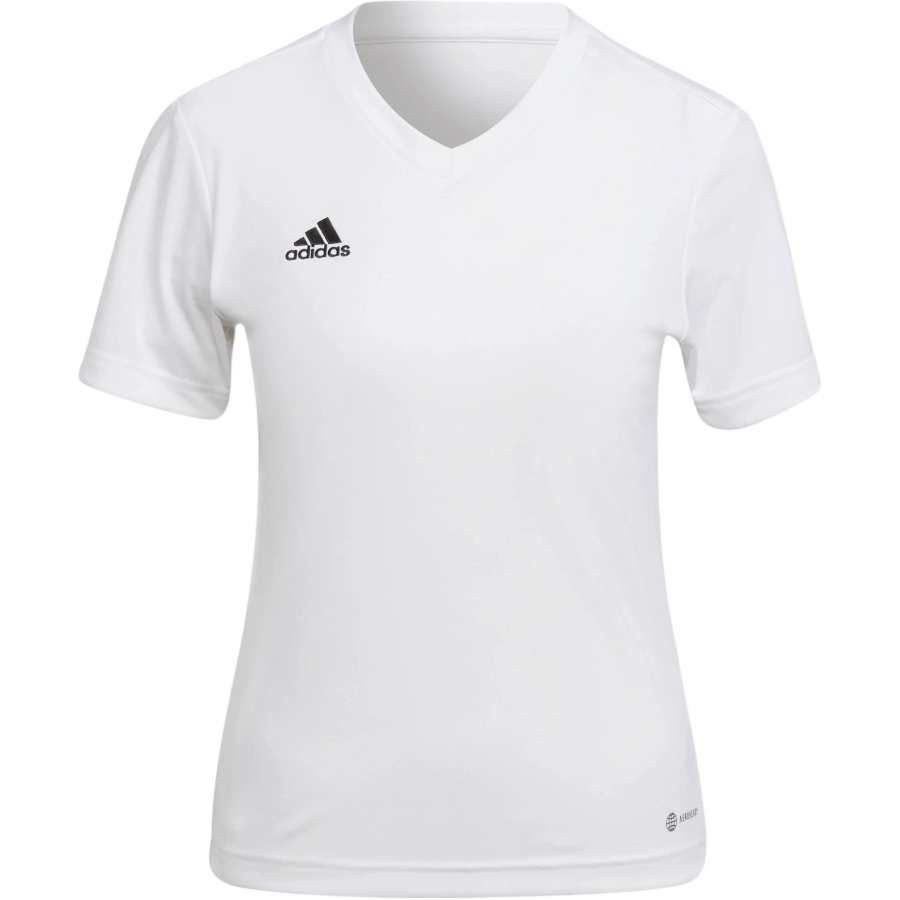 Adidas Adidas T Shirts Women's White V Neck Moderate Straight Fit