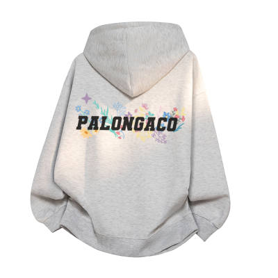 PAL ONGACO Sweatshirts Unisex Hooded Moderate Cardigan