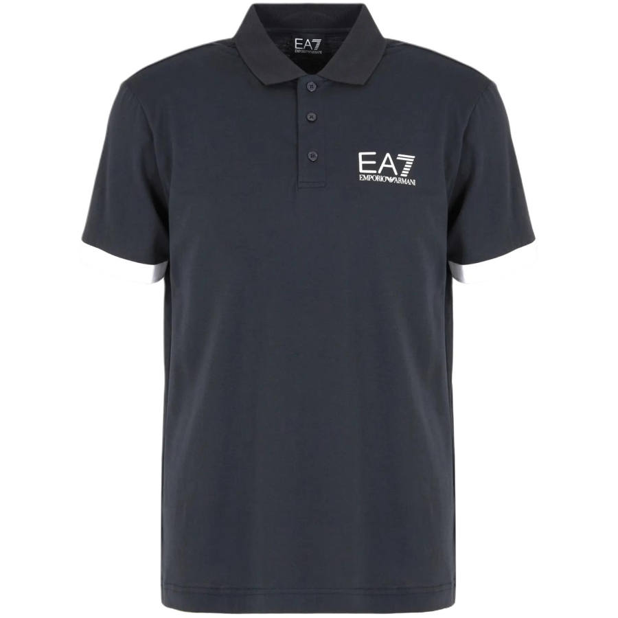 EMPORIO ARMANI EA7 SS24 Polo Shirt Men's Midnight Blue