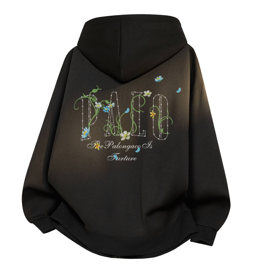 PAL ONGACO Sweatshirts Unisex Hooded Moderate Cardigan