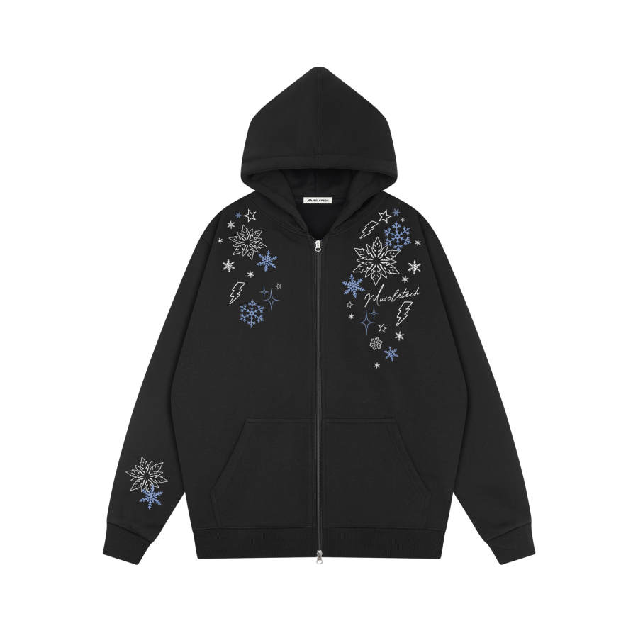 MUSCLETECH Sweatshirts Unisex Hooded Moderate Cardigan