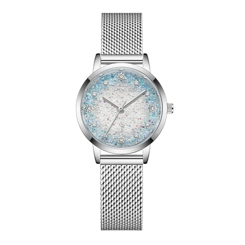 Disney Mermaid Collection Quartz Movement Steel Strap Watch Women's Watch Blue Dial Waterproof