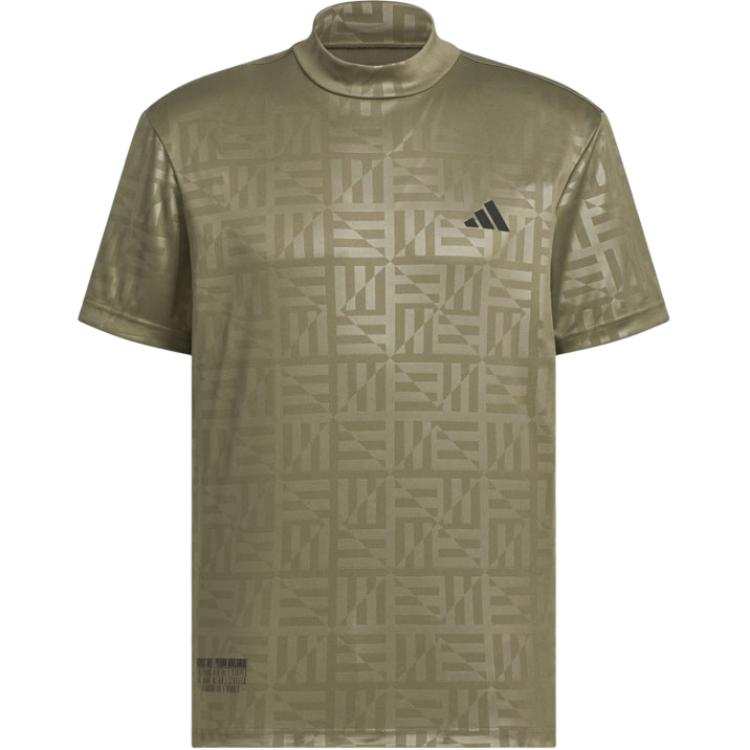 Adidas Adidas Clothing T Shirts Men's Green Half Turtleneck