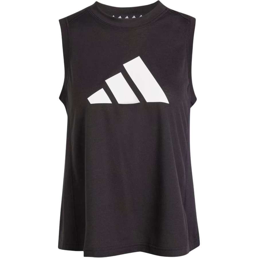 Adidas Adidas Clothing Tank Tops Women's Black Crew Neck Straight Fit