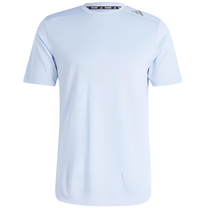 Adidas Adidas HIIT T Shirts Men's Daybreak Blue Crew Neck Moderate Straight Fit