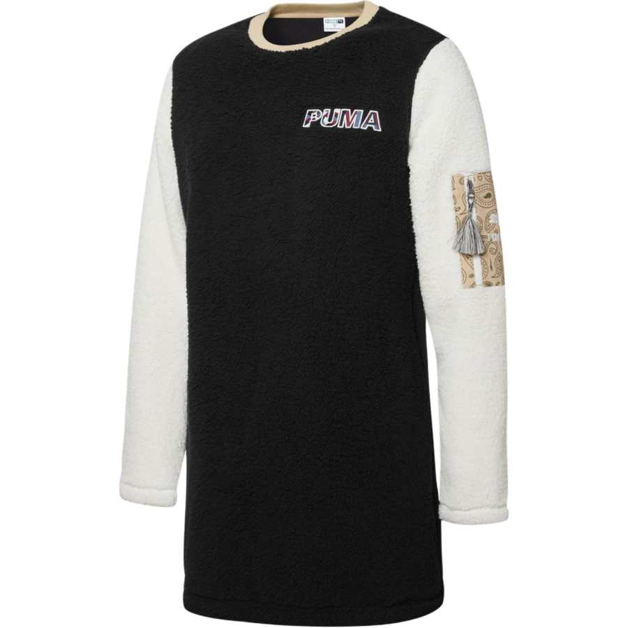 PUMA Paisley W Sherpa Dress Long Sleeved Dress Women's Black