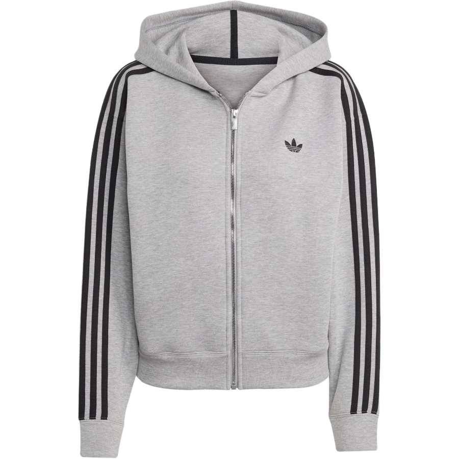 Adidas Originals three-stripe zip-up hoodie