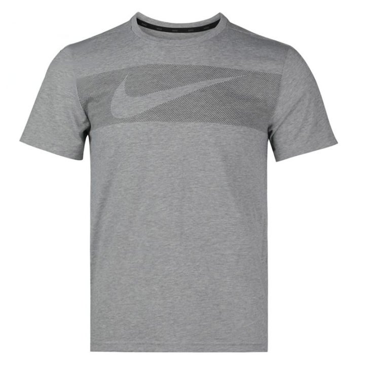 Nike Nike T Shirts Men's Gray Crew Neck Moderate