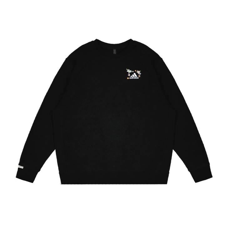 Adidas Adidas Sweatshirts Unisex Black Crew Neck Moderate Regular