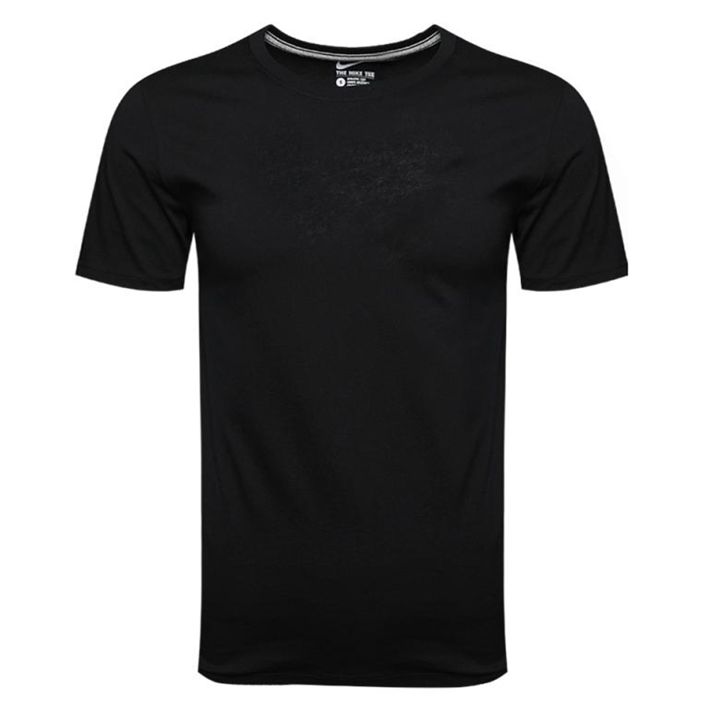 Nike Nike T Shirts Men's Black Crew Neck Moderate Straight Fit