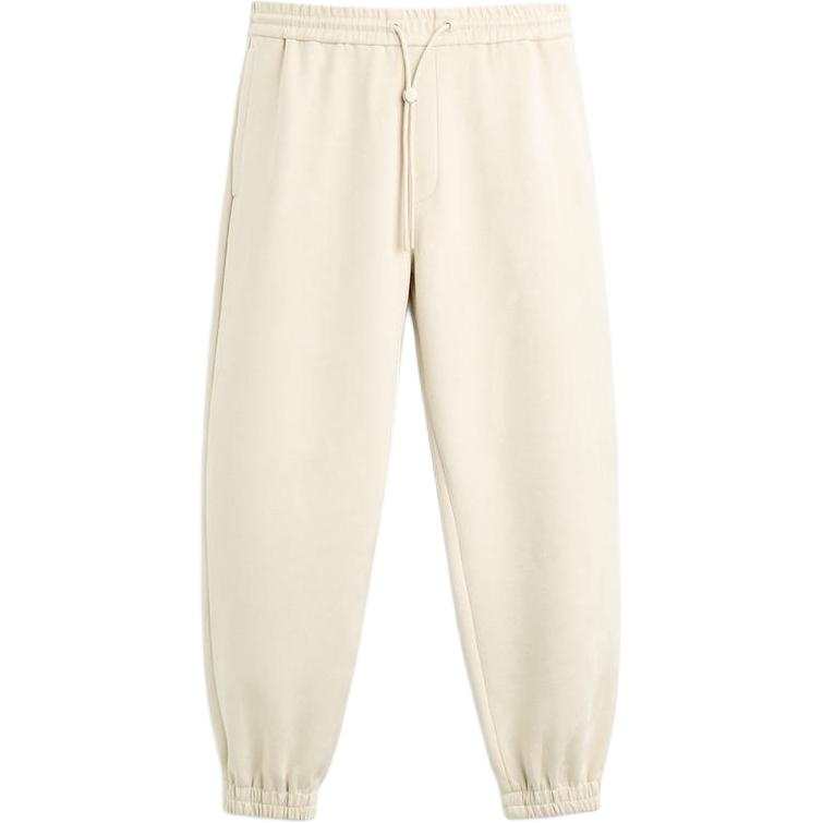 ZARA Casual Pants Men's White Moderate Cuffed Pants