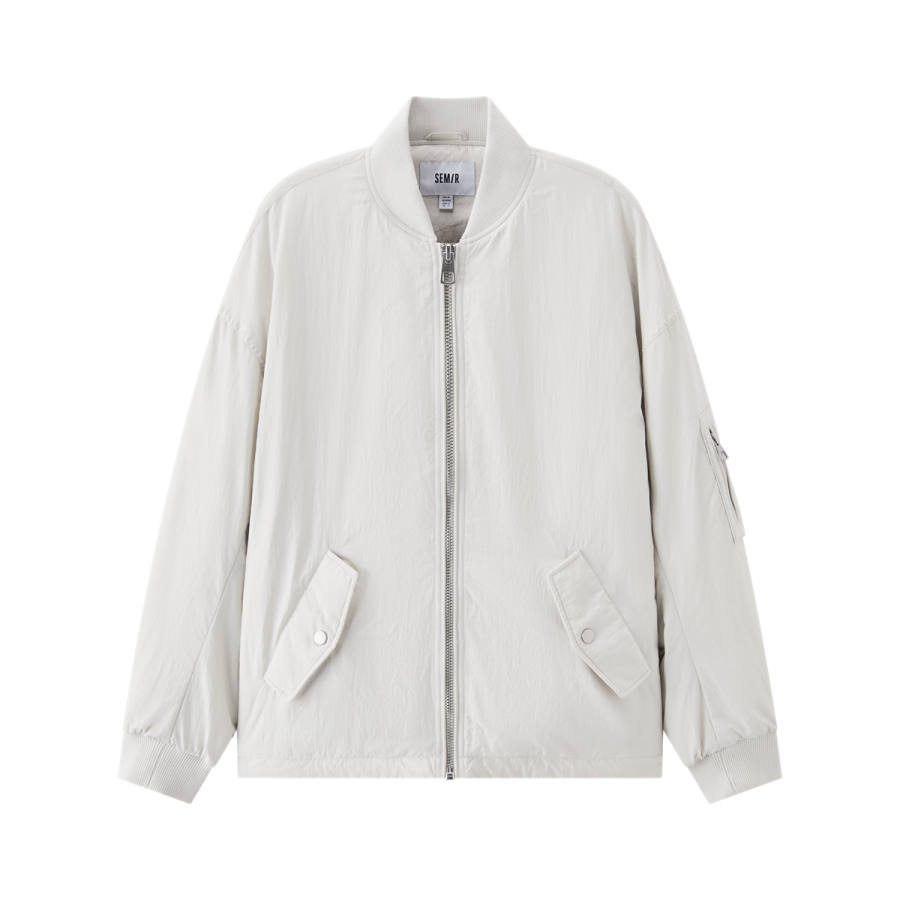 Semir Mall Same Style Women's Apparel Puffer Jackets Women's Moderate Baseball Puffer Jacket