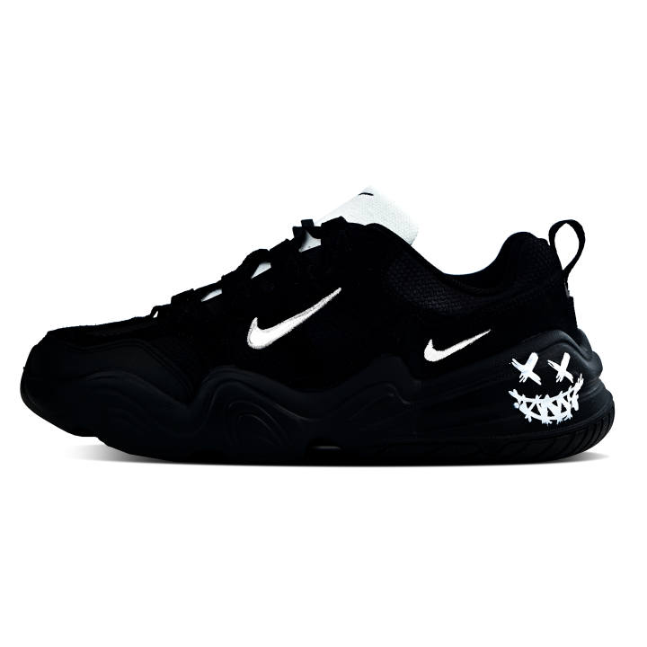 Nike Nike Tech Hera Abrasion Resistant Low top Chunky Sneakers Unisex Black White
