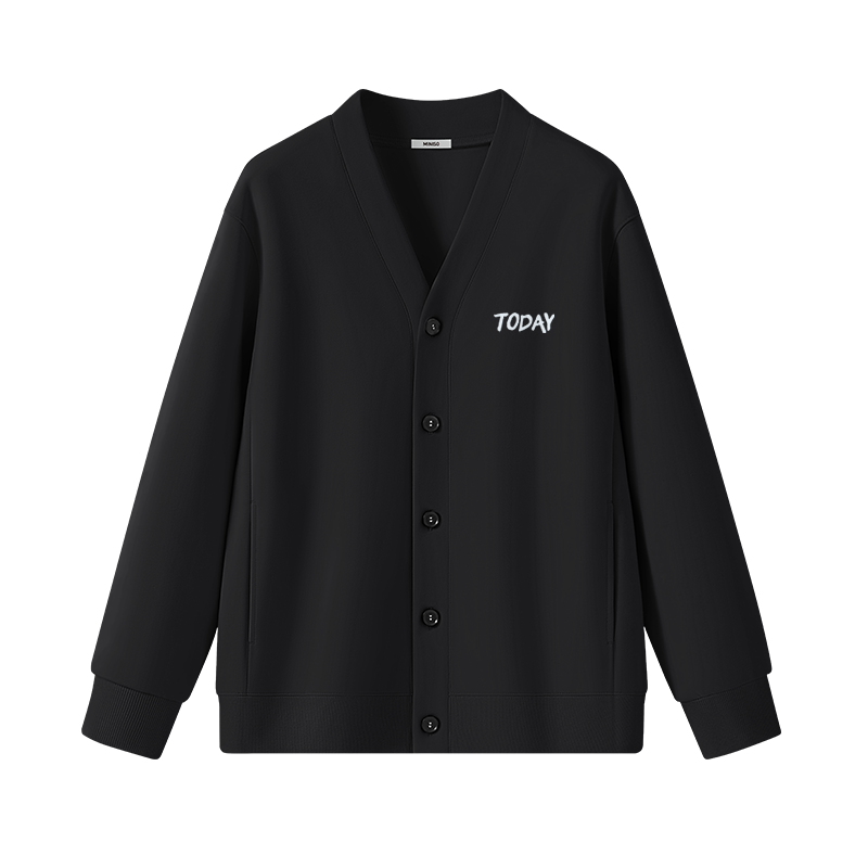 MINISO Knitwear Unisex V Neck Moderate Cardigan