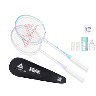 PEAK Baby's Breath Carbon Composite Badminton Rackets Control Type All around Defense Advanced Level 675mm Unisex 4U/G5