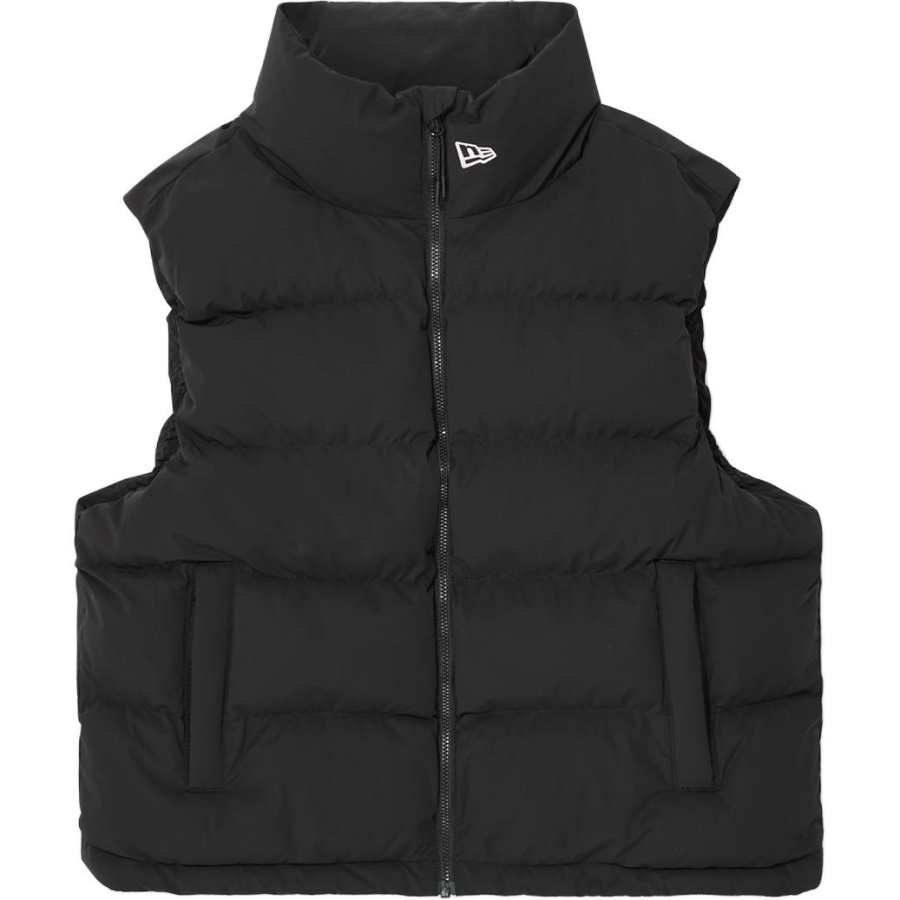 New Era Vests Women's Black Stand Collar Moderate Other