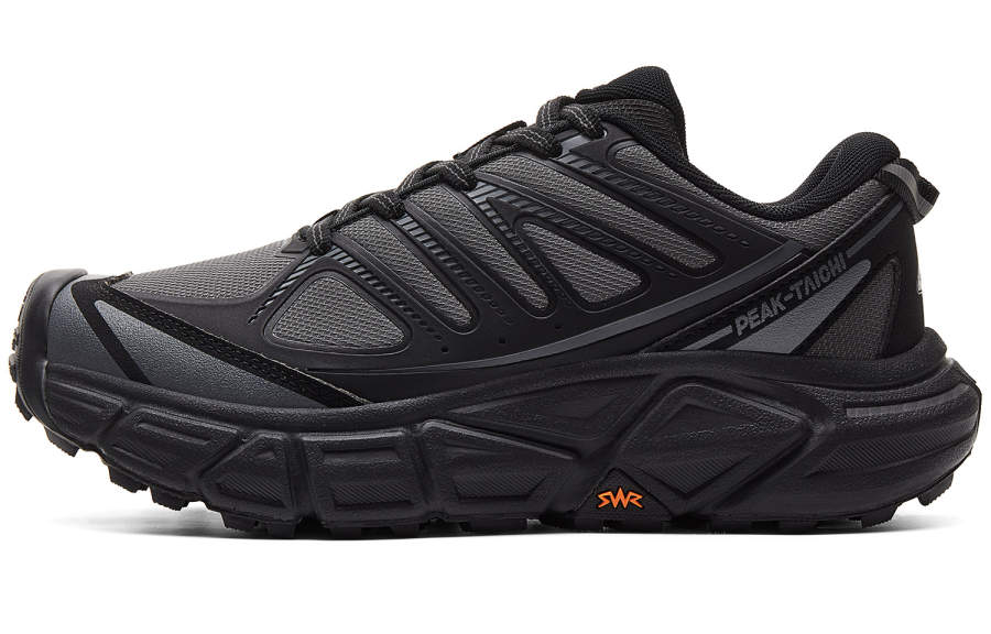 PEAK Cushioning Coverage Rebound Abrasion Resistant Slip Resistant Low top Running Shoes Women's Magnet Gray Black