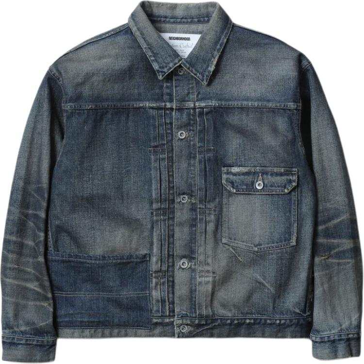 Neighborhood patchwork denim jacket