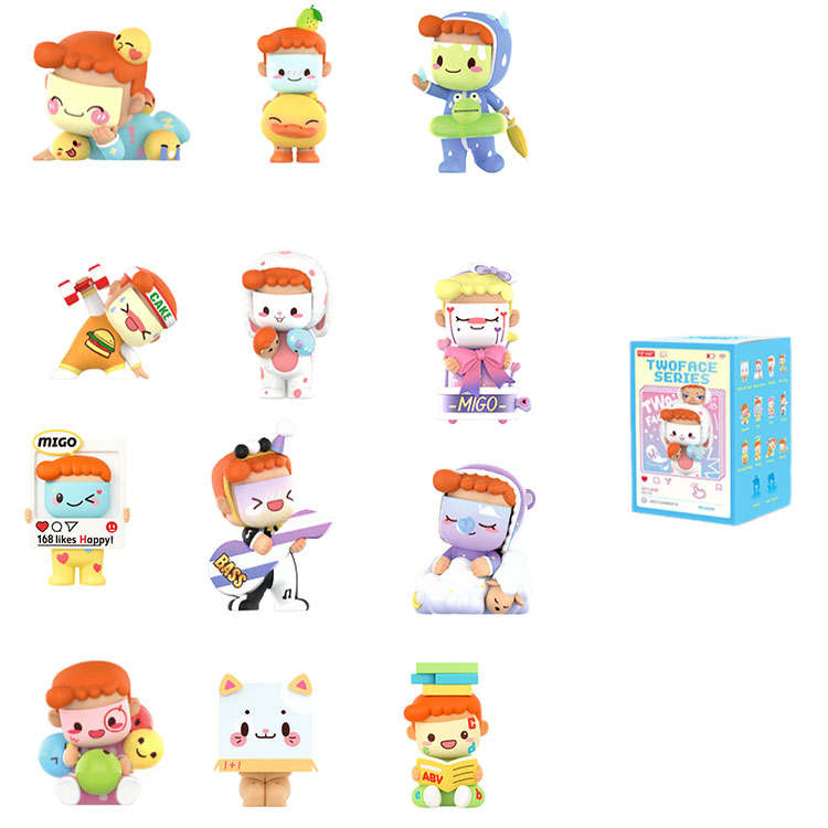 POP MART POP MART MIGO Gemini Collection Mystery Boxes Single Mystery Box/Whole Box 12 Pcs