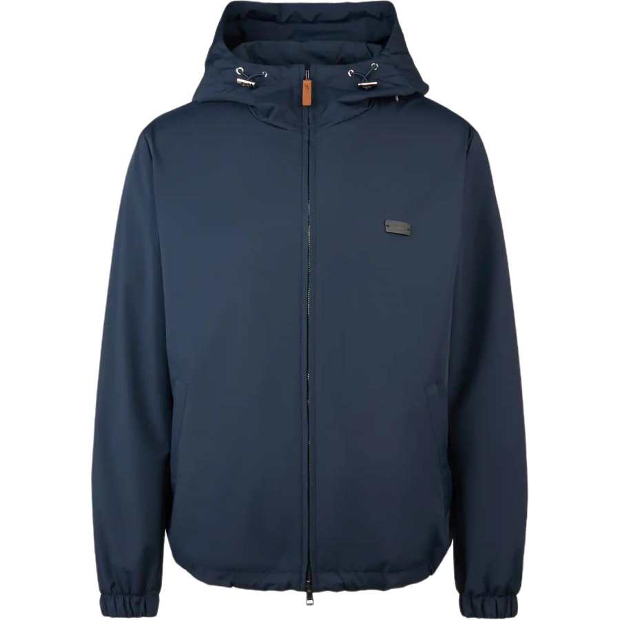 TOD'S Jackets Men's Blue Hooded Non Detachable Moderate Other