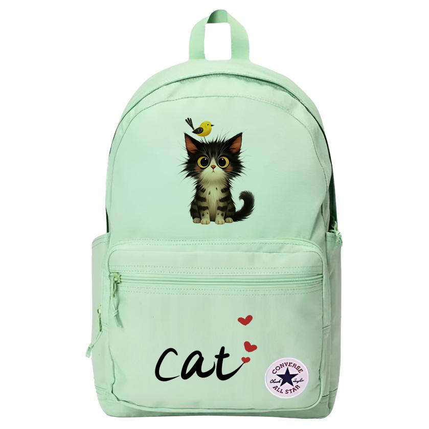 Converse Converse Polyester Patterned Print Backpack Regular Unisex Green