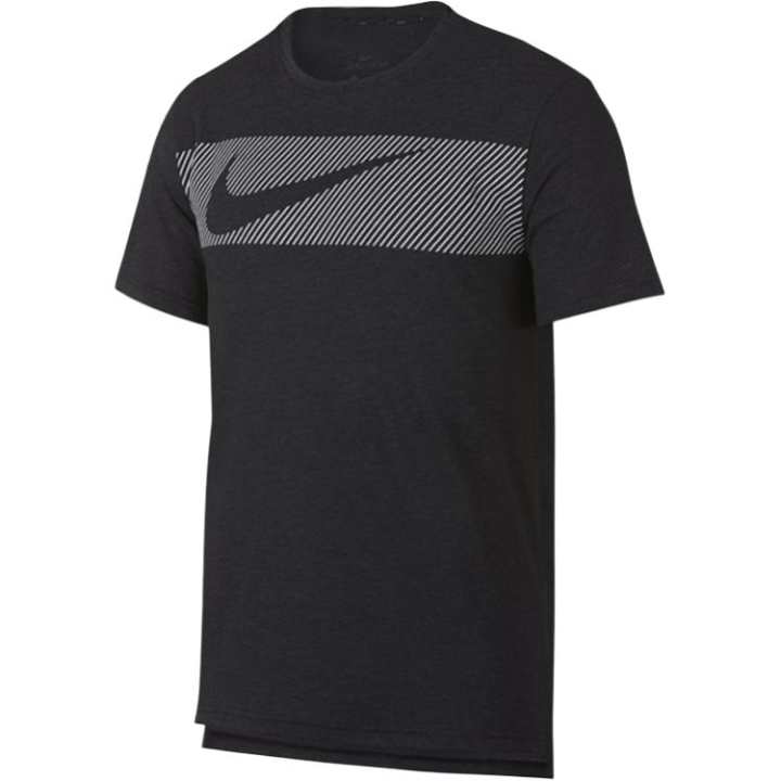Nike Nike T Shirts Men's Black Crew Neck Moderate Straight Fit