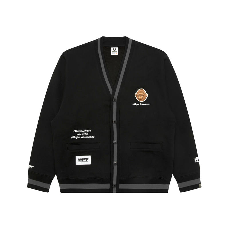 Aape Aape V-neck patch-embroidered cardigan