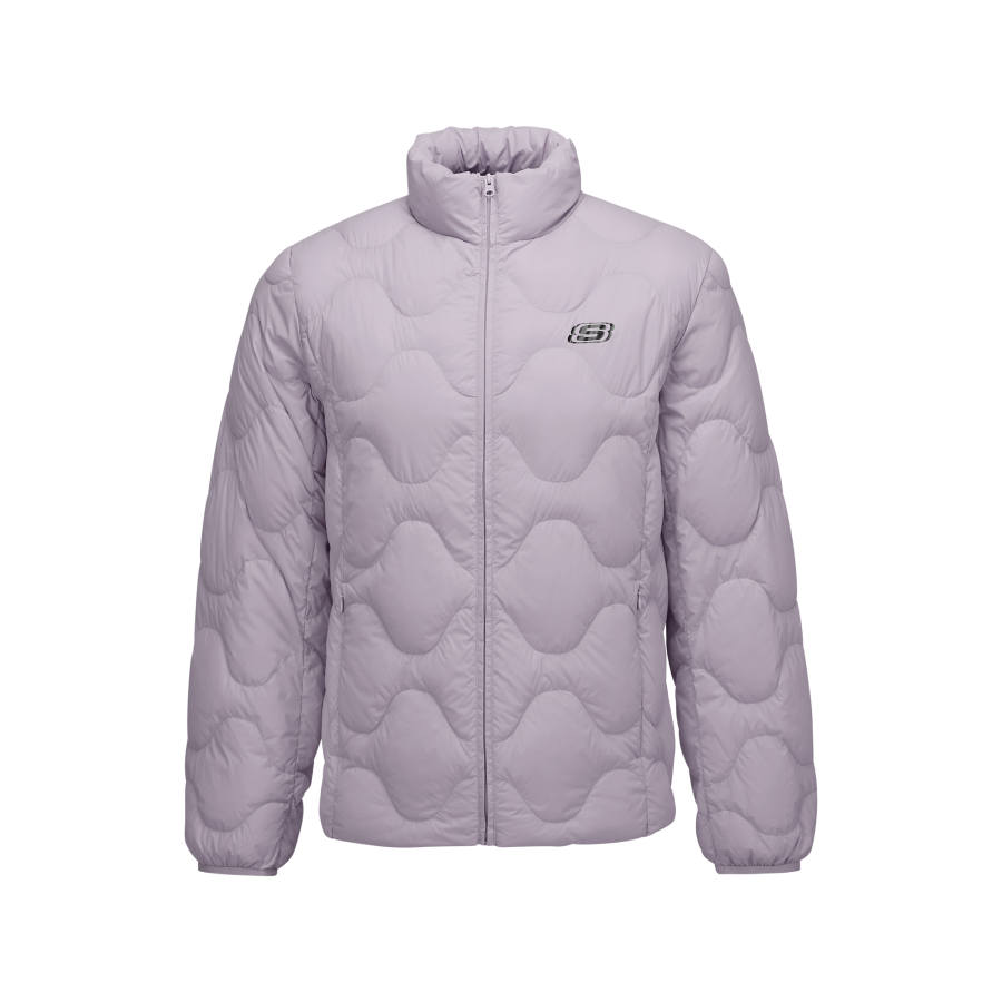 Skechers Down Jackets Unisex Sea Dusty Pink 05WA Stand Collar Moderate