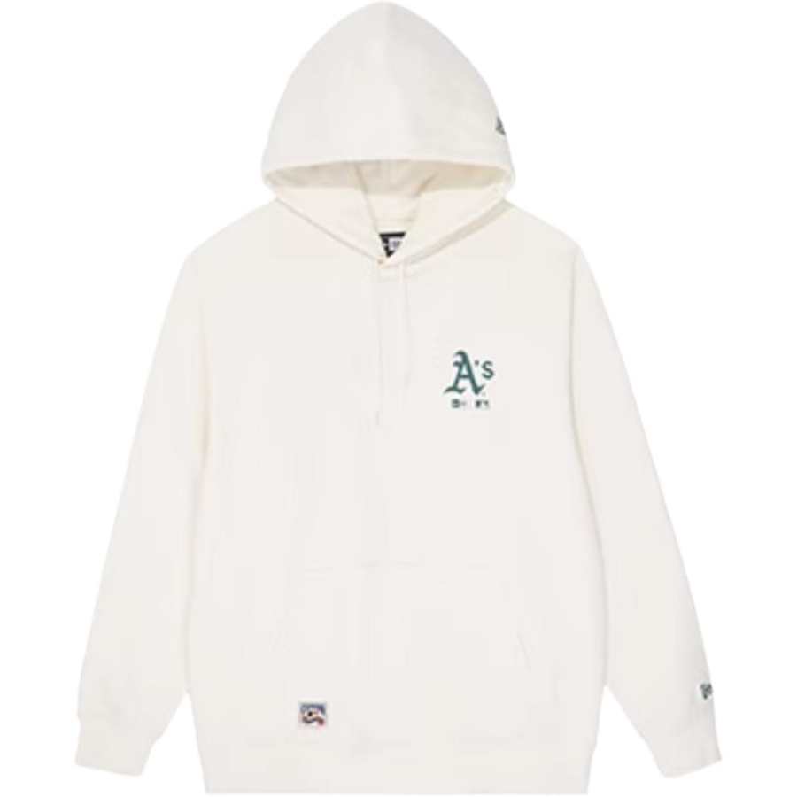New Era Sweatshirts Unisex Ivory White Hooded Non Detachable Moderate