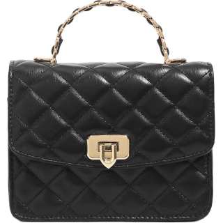 PAYOT Synthetic Leather Handbag Regular Women's Black/Burgundy/Ecru