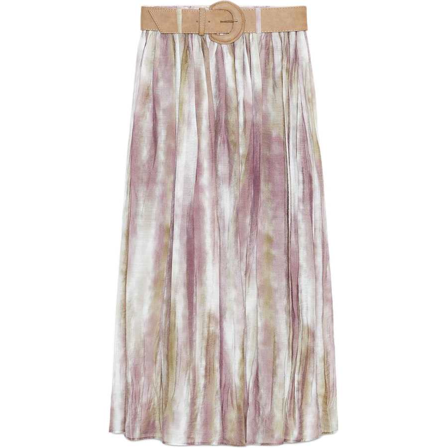 ZARA Casual Long Skirts Women's Multicolor Moderate