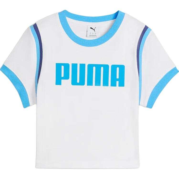 PUMA Future T Shirts Women's White Crew Neck Moderate